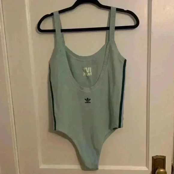 Adidas X Ivy Park Beyonce Drip 2 Knit Bodysuit Green Tint, Womens Size 2X - Picture 8 of 14